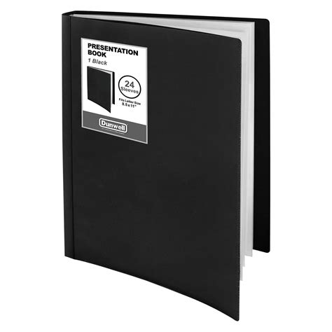 Dunwell Binder with Plastic Sleeves, Black 24.